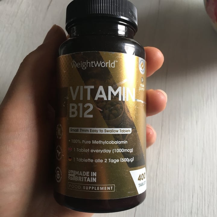 photo of WeightWorld Vitamin B12 shared by @paoladicembrino on  27 Apr 2021 - review
