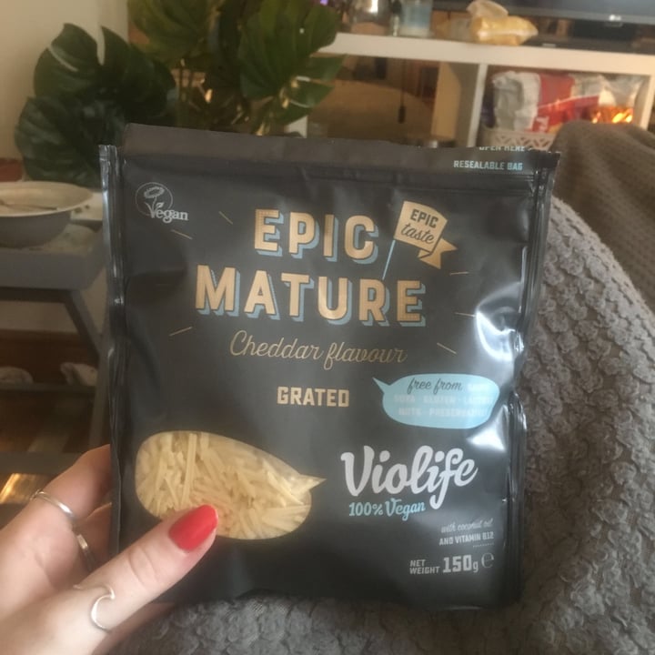 review photo of Violife Epic Mature Grated Cheddar shared by @kateroylance on 08 Jun 2020 - review