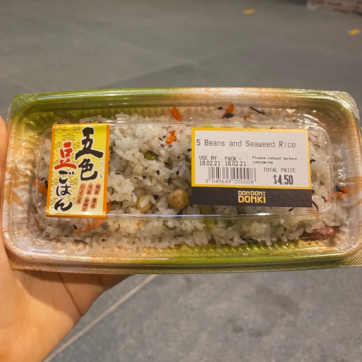 photo of Don Don Donki Orchard Central 5 Beans And Seaweed Rice shared by @celestenvg on  19 Feb 2021 - review