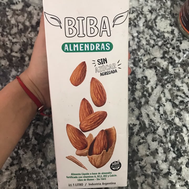 photo of Biba Leche De Almendras Sin Azúcar shared by @juanalopez on  27 Dec 2021 - review