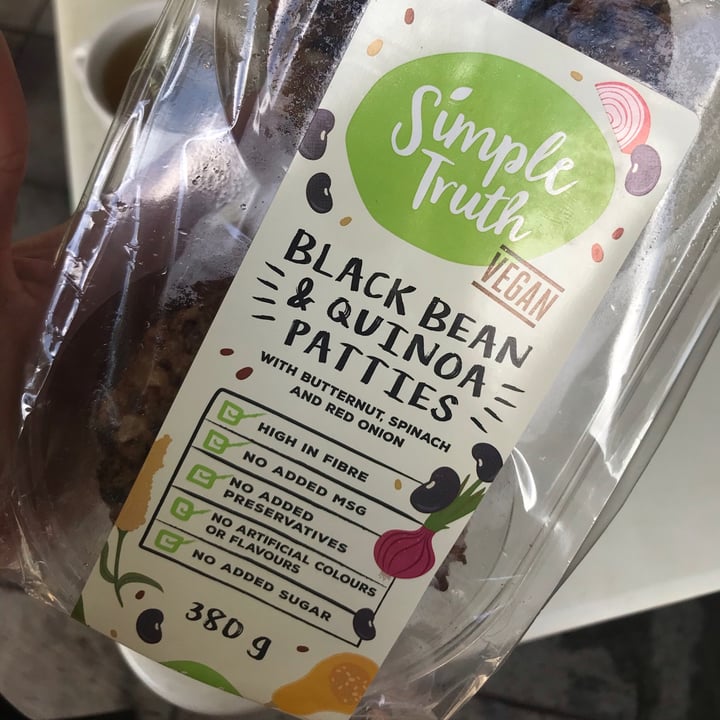 photo of Simple Truth Black Bean & Quinoa Patties shared by @claireswanepoel on  01 Mar 2021 - review