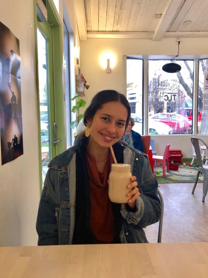 review photo of Three Ladies Cafe Curious George Smoothie shared by @chelseabelseaa on 19 Feb 2019 - review
