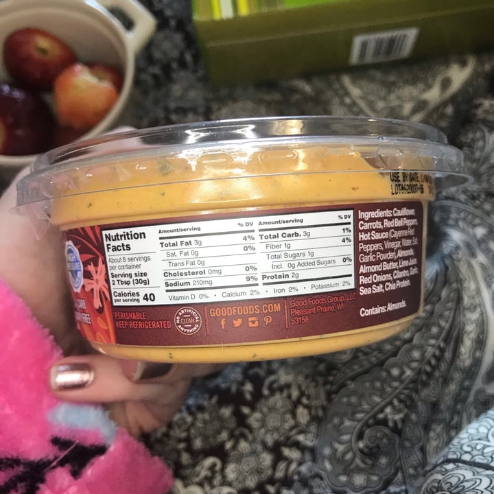 photo of Good Foods Plant Based Buffalo Style Dip shared by @mallory17 on  28 Oct 2020 - review
