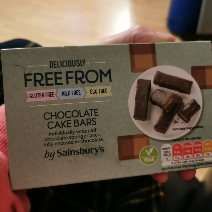 photo of Sainsbury's Free From Chocolate Cake Bars shared by @transbino on  21 May 2021 - review