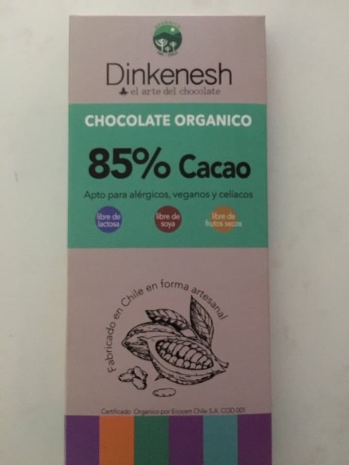 photo of Dinkenesh Chocolate orgánico 85% Cacao shared by @romiulloac on  20 Feb 2020 - review