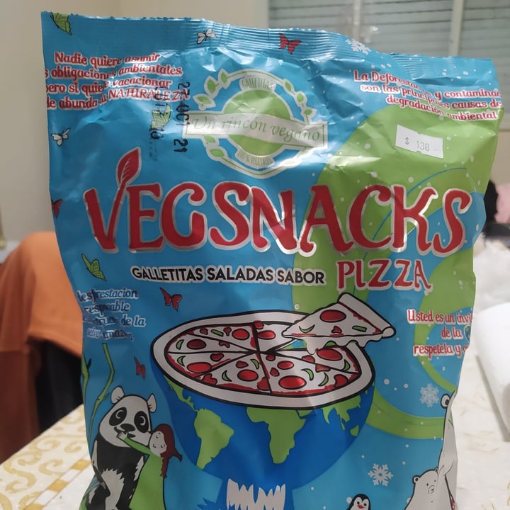 photo of Un Rincón Vegano Vegsnacks Galletas Saladas sabor Pizza shared by @martineztamg on  19 Jun 2021 - review