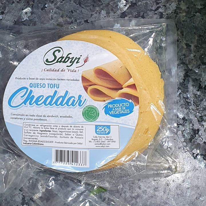 photo of Sabyi Queso Tofu Cheddar shared by @amcu00 on  28 Feb 2021 - review