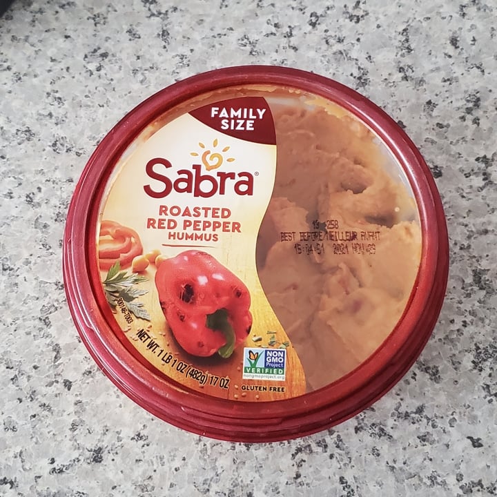photo of Sabra Roasted Red Pepper Hummus shared by @matko on  16 Nov 2021 - review