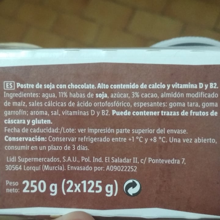 photo of Vemondo Natillas de Soja - Sabor Chocolate shared by @lide on  11 Jul 2022 - review