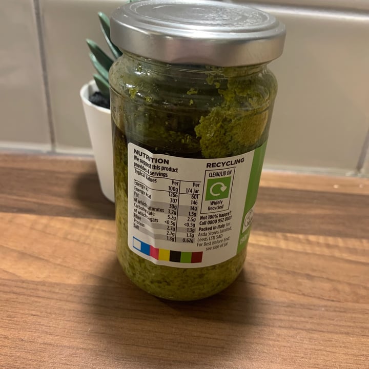 photo of ASDA Free From Green Pesto shared by @tattooedtilly95 on  25 Jan 2021 - review