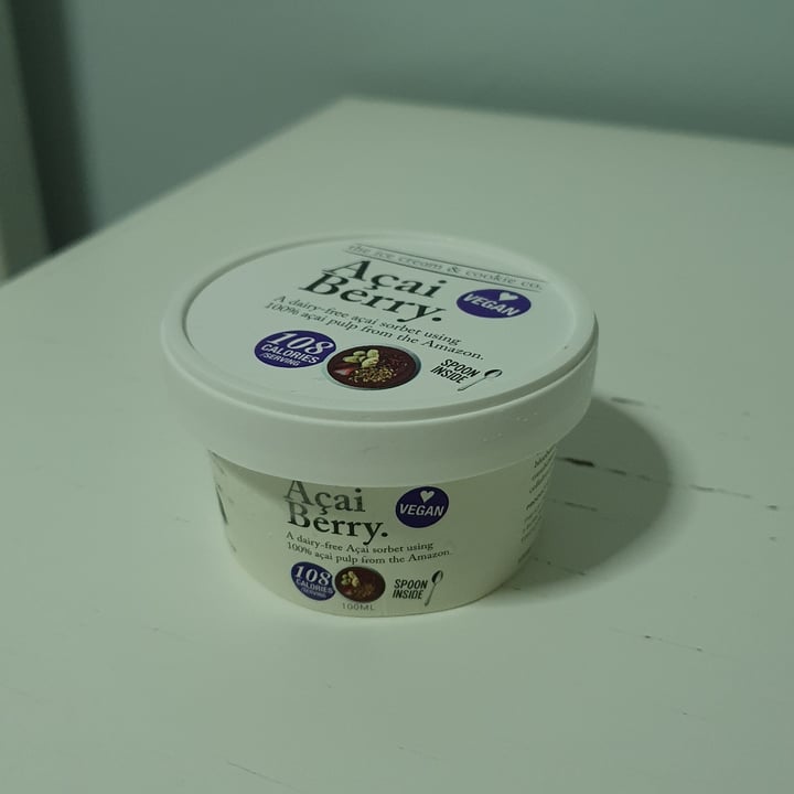 photo of The Ice Cream & Cookie Co Açai Berry Sorbet shared by @mavv1 on  08 Jan 2021 - review