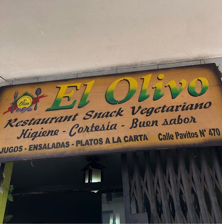 photo of El Olivo Restaurante Vegetariano Menu shared by @kellychris on  15 Jun 2022 - review