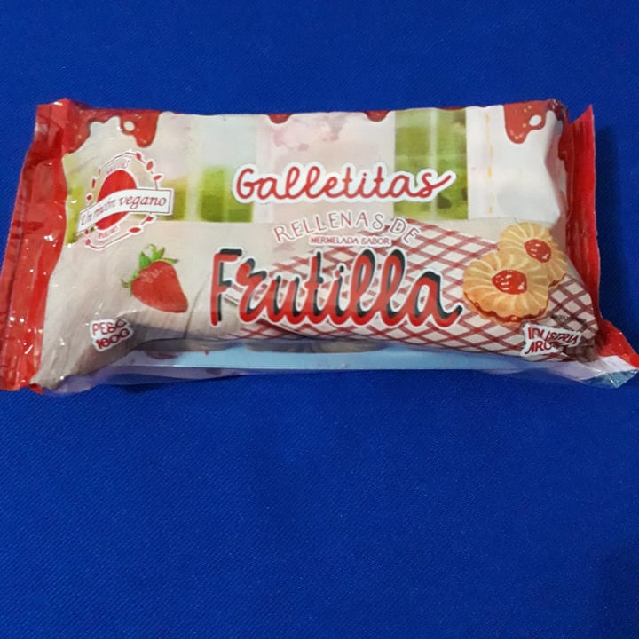 photo of Un Rincón Vegano Galletitas Rellenas De Mermelada Sabor Frutilla shared by @lulapasc on  27 Sep 2022 - review