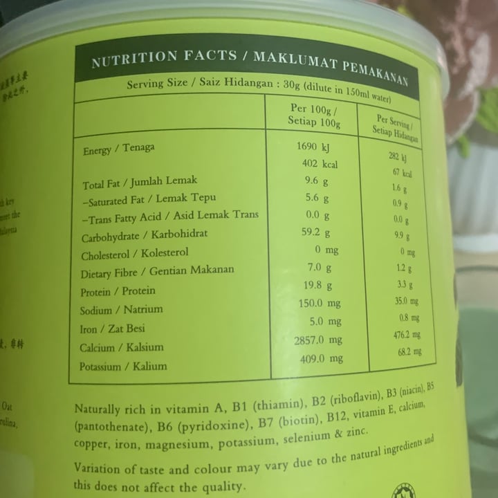 review photo of Herbal Farmer Avocado Multi-Grain Nutritious Beverage shared by @loveveggies on 14 Jul 2021 - review