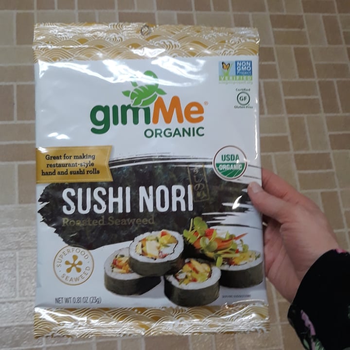 photo of Gimme Organic Sushi Nori Roasted Seaweed shared by @hannahamell on  14 Jun 2021 - review