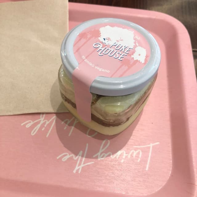 Foto do prato “vegan tiramisù”