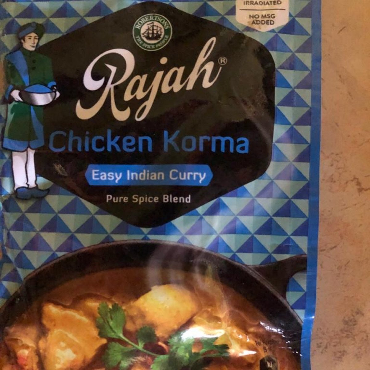 Chicken Rajah Chicken korma spice blend from Rajah - Vegan Product Reviews & Ratings ...