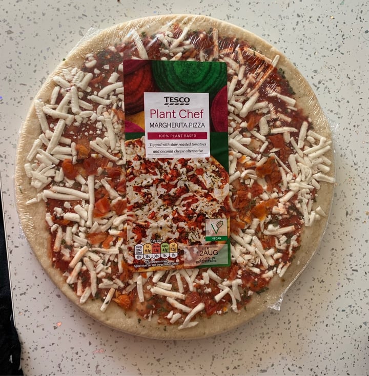 photo of Tesco Margarita Pizza shared by @vegneve on  10 Aug 2020 - review