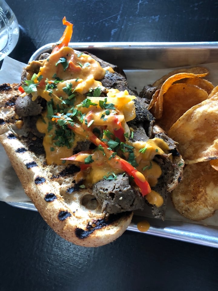 review photo of The Leaf and Seed Cafe Philly Cheesesteak shared by @olivepet on 27 Feb 2020 - review