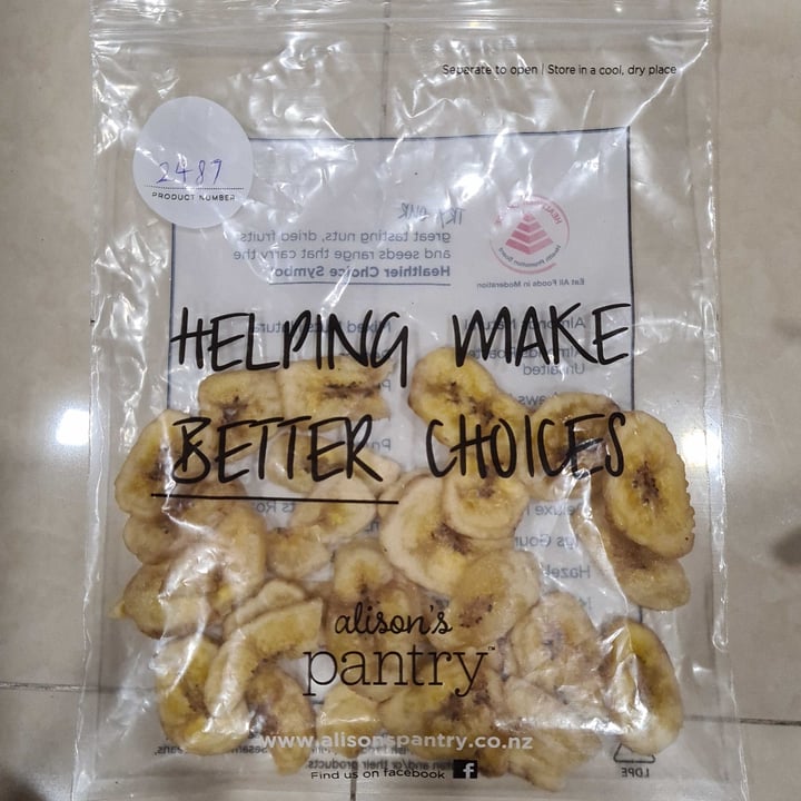 photo of Alison’s Pantry Banana Chips shared by @alcvna on  03 Jan 2021 - review