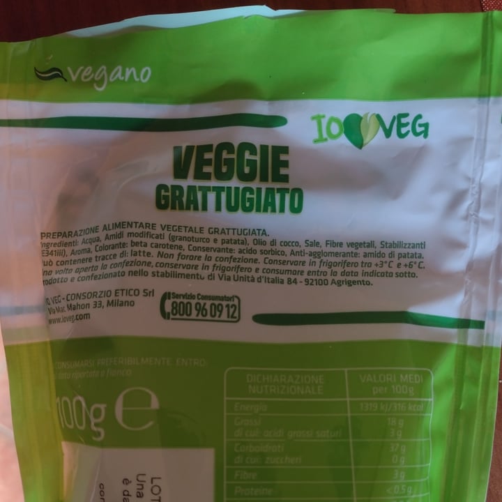 photo of ioVEG Grattugiato vegano shared by @sselvatika on  30 Mar 2022 - review