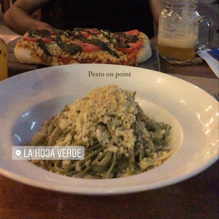 photo of La Hoja Verde Pasta pesto shared by @lalonsopert on  22 Nov 2021 - review