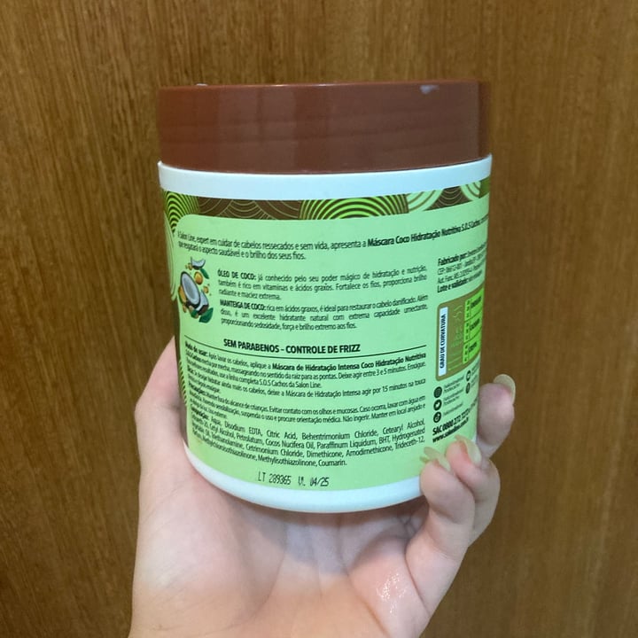 review photo of Salon line Máscara De Hidratação Intensa Sos Cachos shared by @richblue on 29 Nov 2022 - review