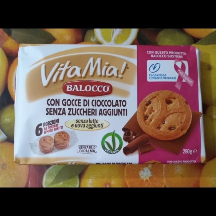 photo of VitaMia! Balocco Con Gocce Di Cioccolato Senza Zuccheri Aggiunti shared by @trizziveg on  11 Sep 2022 - review