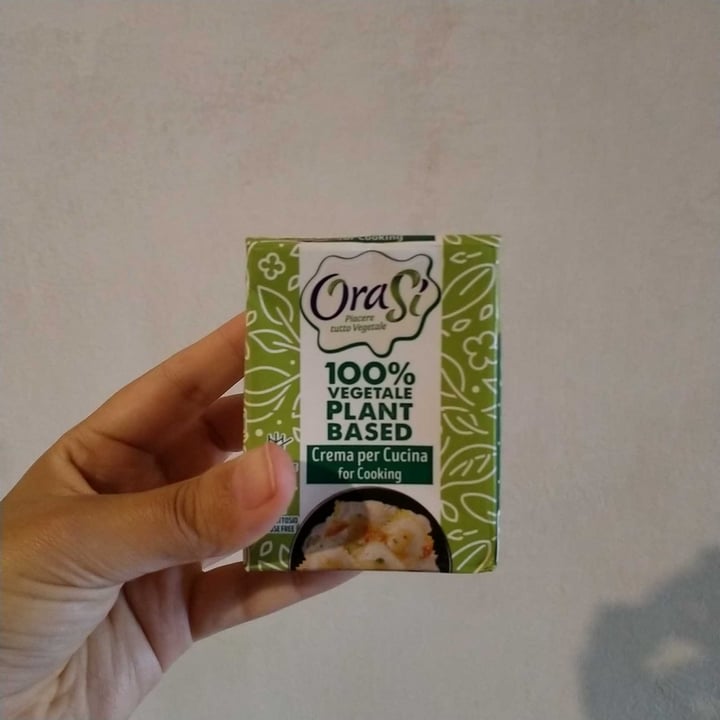 photo of OraSí 100% plant based Crema per cucinare shared by @saraaresti on  03 Sep 2021 - review