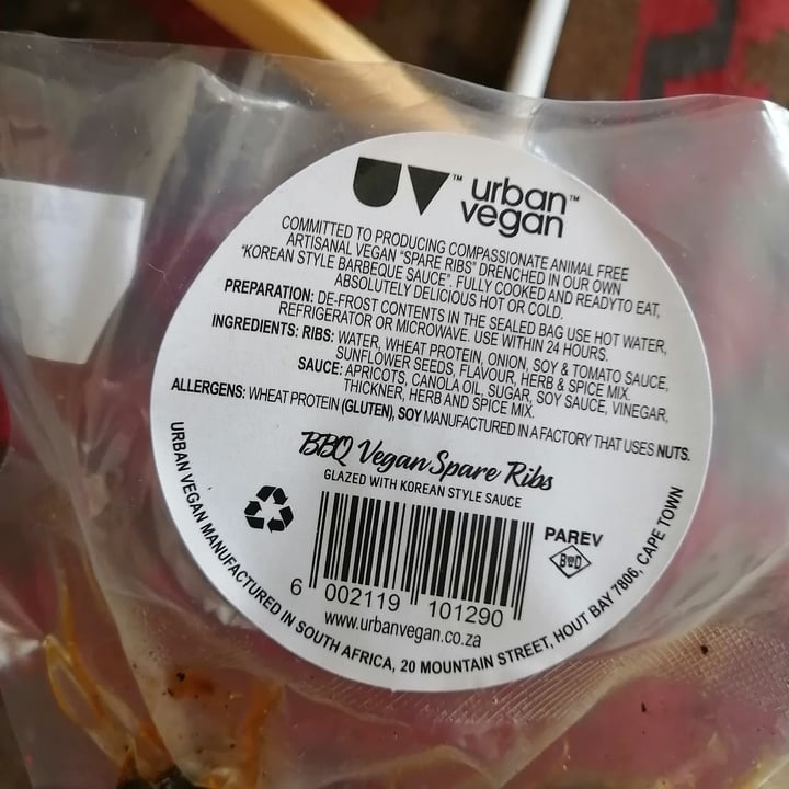 review photo of Urban Vegan BBQ Vegan Spare Ribs Glazed with Korean style Sauce shared by @janawinters on 17 Nov 2020 - review