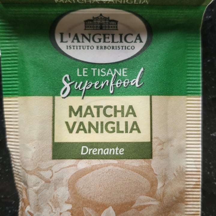 photo of L'angelica Le tisane superfood Matcha Vaniglia drenante shared by @veganabillon on  28 Mar 2022 - review