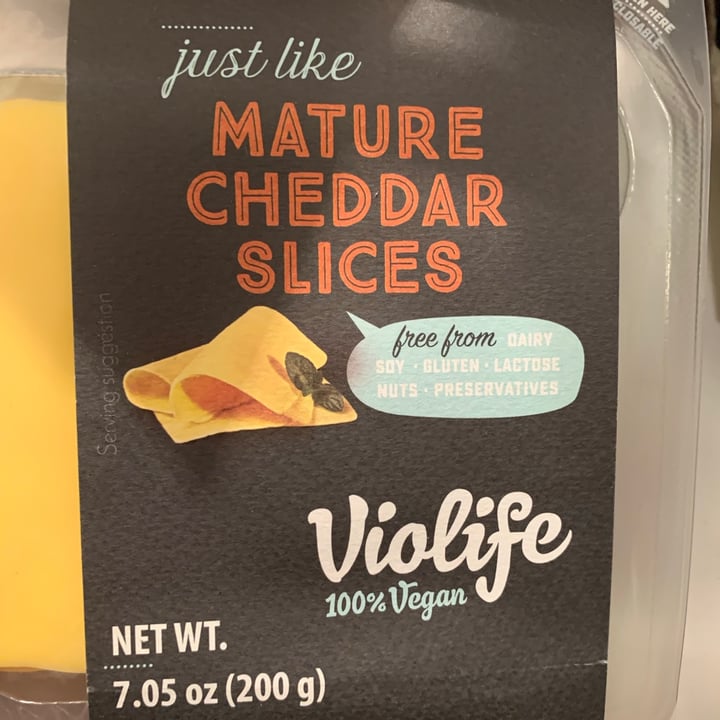 photo of Violife Mature Cheddar Slices shared by @smoreydvm on  31 Dec 2020 - review