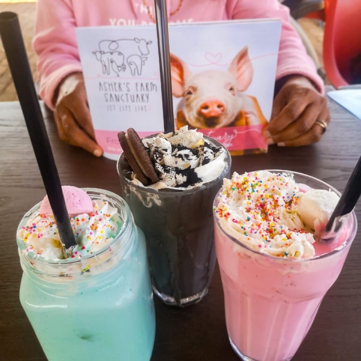photo of Asher's Corner Cafe @ Ashers Farm Sanctuary Magic Maca Shake shared by @jesmoodley on  24 Aug 2020 - review