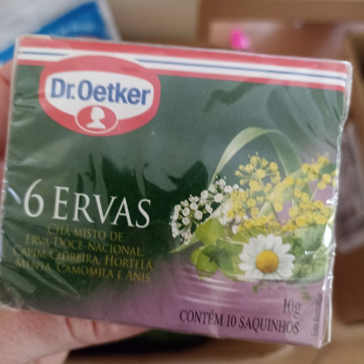 photo of Dr. Oetker chá 6 ervas shared by @tafarelgrolli on  29 May 2022 - review