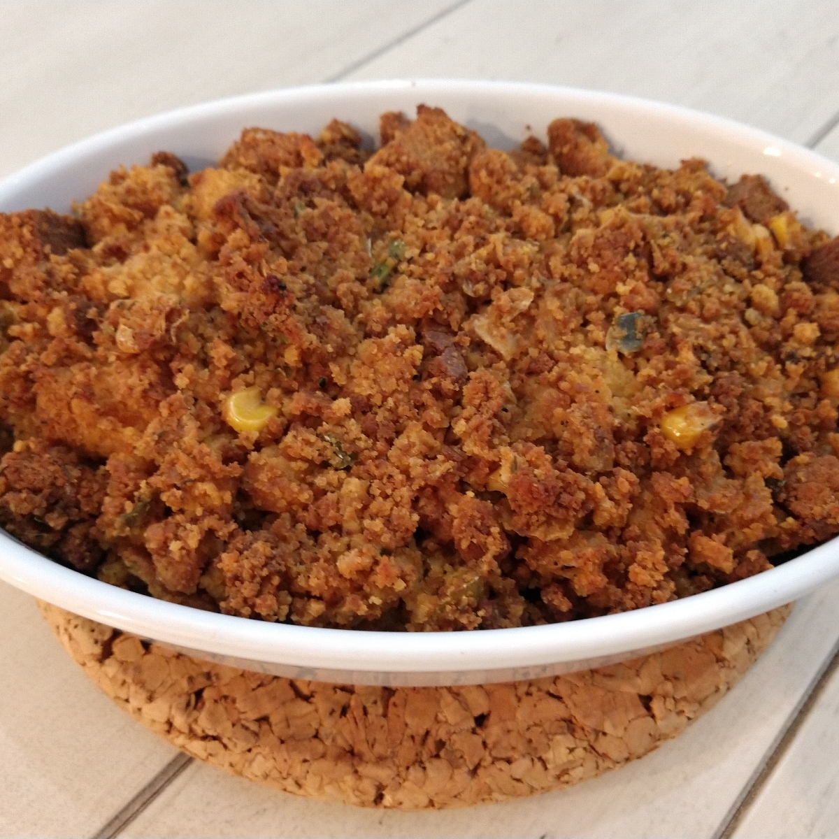 Chef Chloe Coscarelli's Jalapeno Cornbread Dressing at Whole Foods