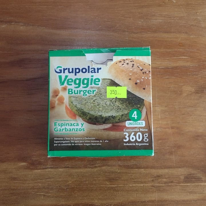 photo of Grupolar Hamburguesa de Espinaca y Garbanzos shared by @sofiavazquezotero on  10 Mar 2022 - review