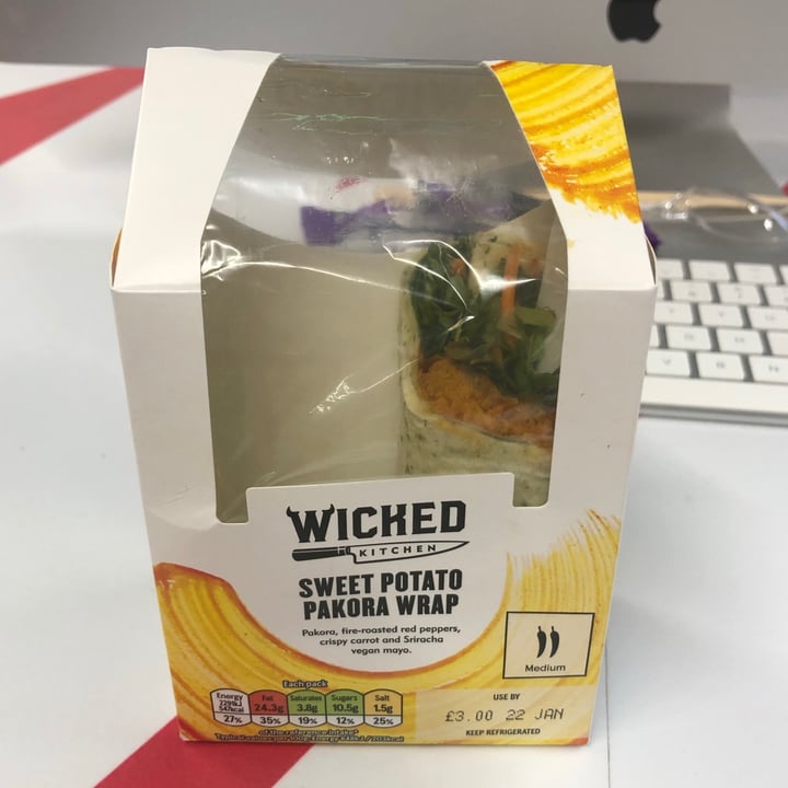 photo of Wicked Wicked Kitchen Sweet Potato Pakora Wrap shared by @aimeesumo on  20 Jan 2021 - review