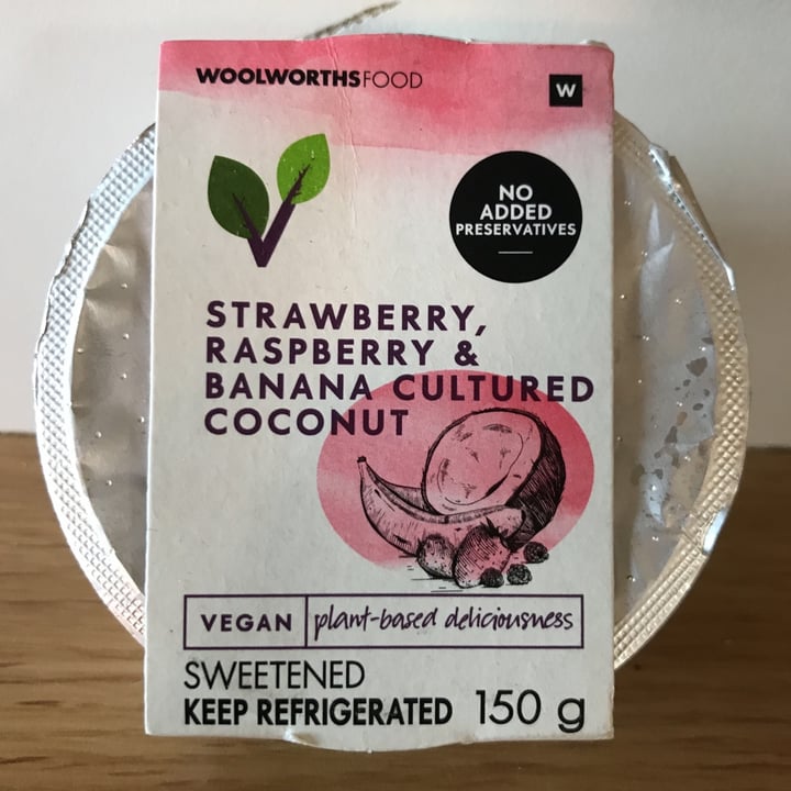 photo of Woolworths Food Strawberry, Raspberry & Banana Cultured Coconut shared by @earthcandi on  07 Oct 2020 - review