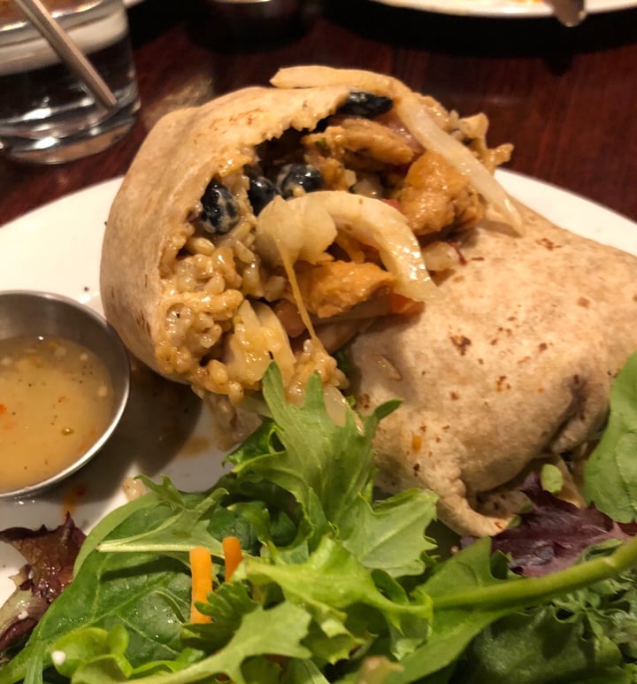 photo of One Veg World Chipotle Chicken Burrito shared by @evolotus on  25 Feb 2019 - review