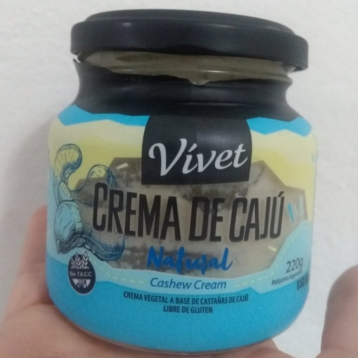 photo of Vívet Crema de Cajú Natural shared by @malenaruiz on  31 May 2021 - review