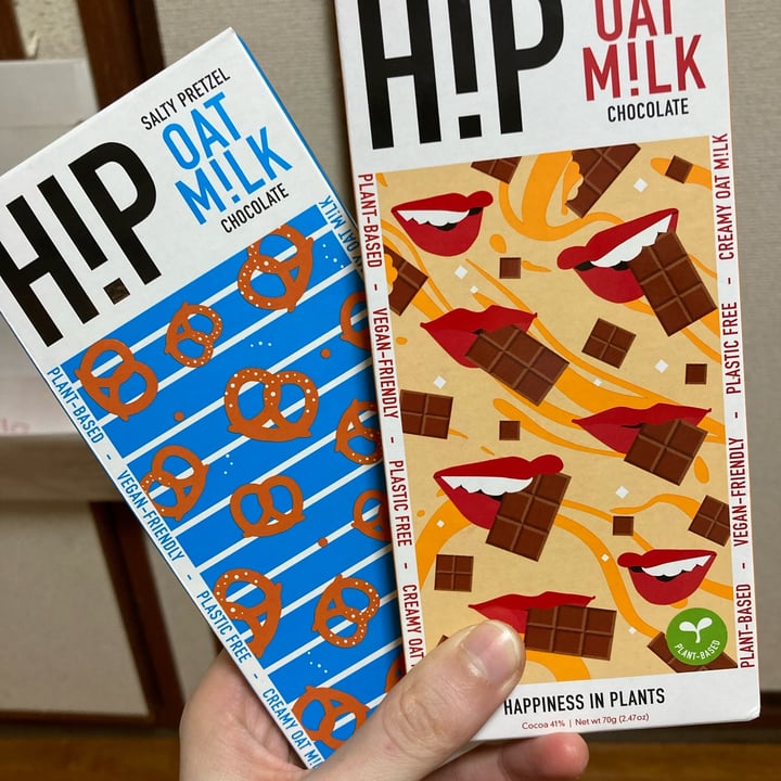 photo of HIP (H!P) Salty Pretzels Oat M!lk Chocolate Bar shared by @cico777 on  02 Jan 2022 - review