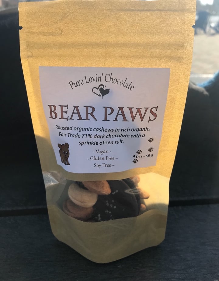 photo of Pure Lovin' Chocolate Bear Paws shared by @vegan4lyfe on  14 Nov 2019 - review