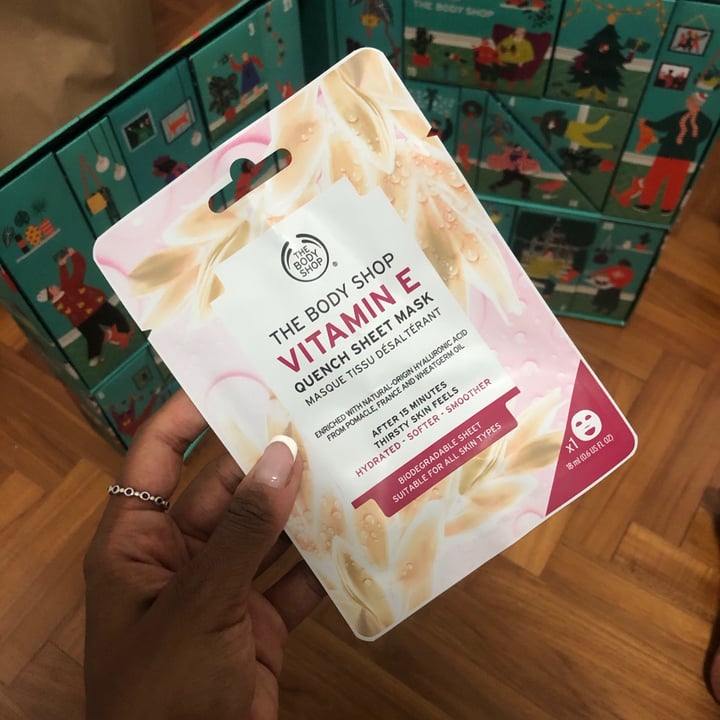 photo of The Body Shop Vitamin e Sheet mask shared by @alyrauff on  10 Dec 2020 - review