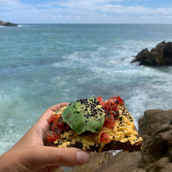 review photo of Taco Dog Vegan Café , Puerto Escondido Cheese Toast shared by @stefantispecista on 11 Jun 2022 - review