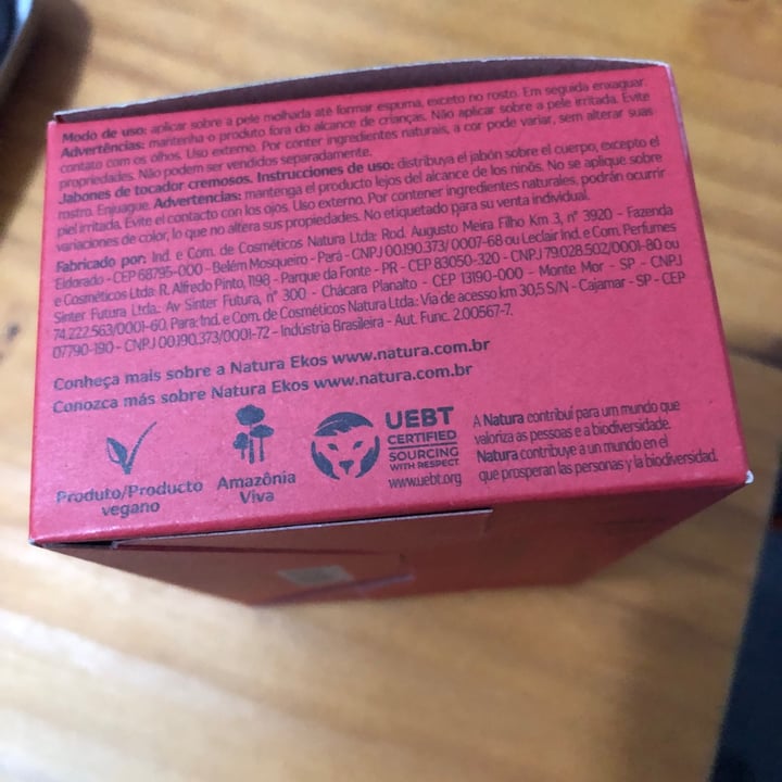 review photo of Natura Ekos sabonete em barra shared by @vanessadoria on 22 Apr 2022 - review