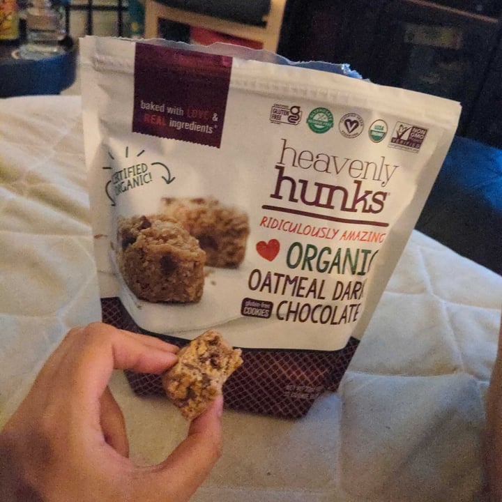 review photo of Heavenly hunks Oatmeal dark chocolate cookies shared by @cassiespanton on 03 Jul 2022 - review