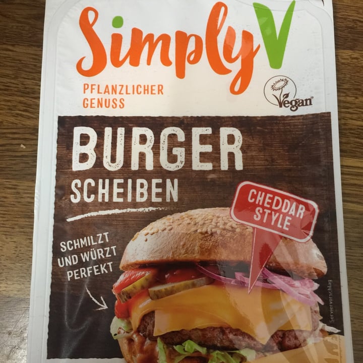 photo of Simply V Burger Scheiben Cheddar Style shared by @frida on  03 Dec 2020 - review
