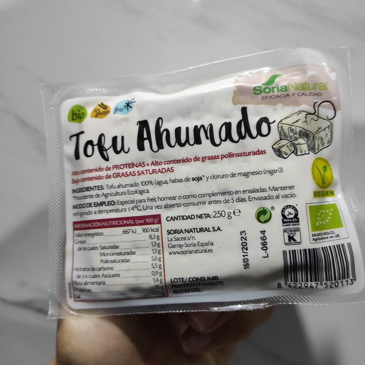 photo of Soria Natural Tofu Ahumado shared by @vacaloura on  06 Nov 2022 - review