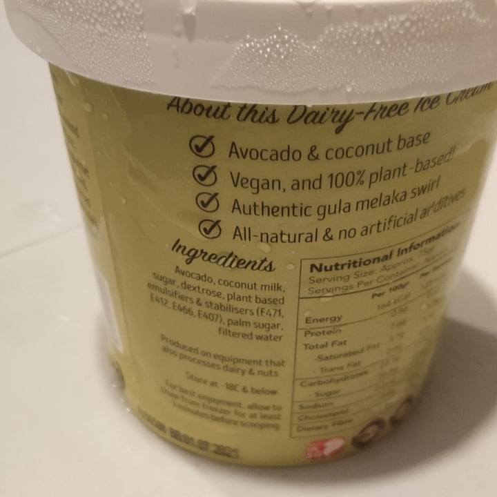 photo of The Ice Cream & Cookie Co Dairy-Free Avocado Smoothie shared by @amazinganne on  11 Aug 2020 - review