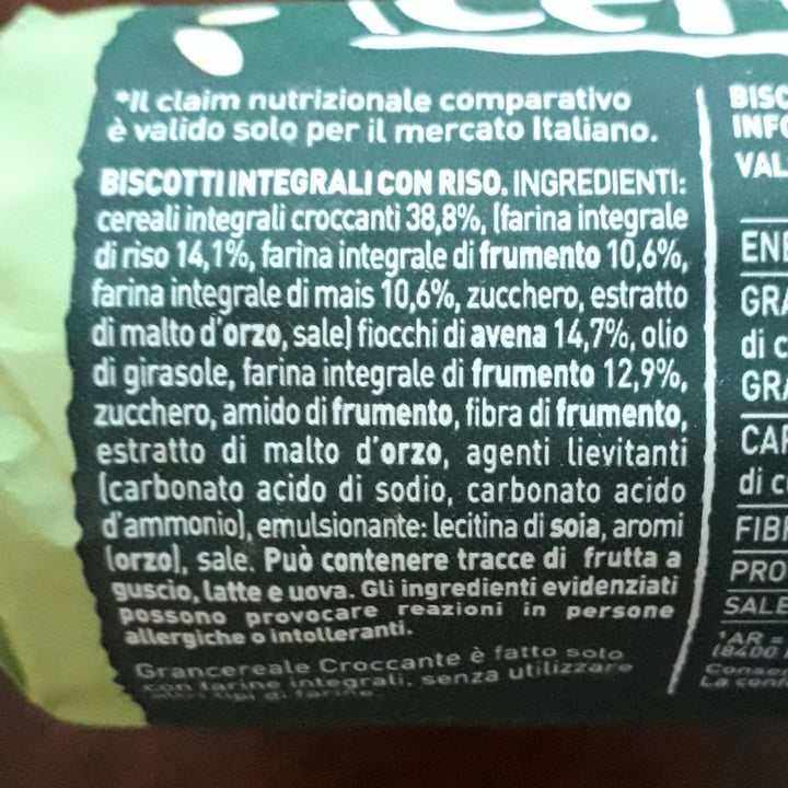 review photo of Gran Cereale Biscotti riso croccanti shared by @giuliaval on 08 Jun 2022 - review